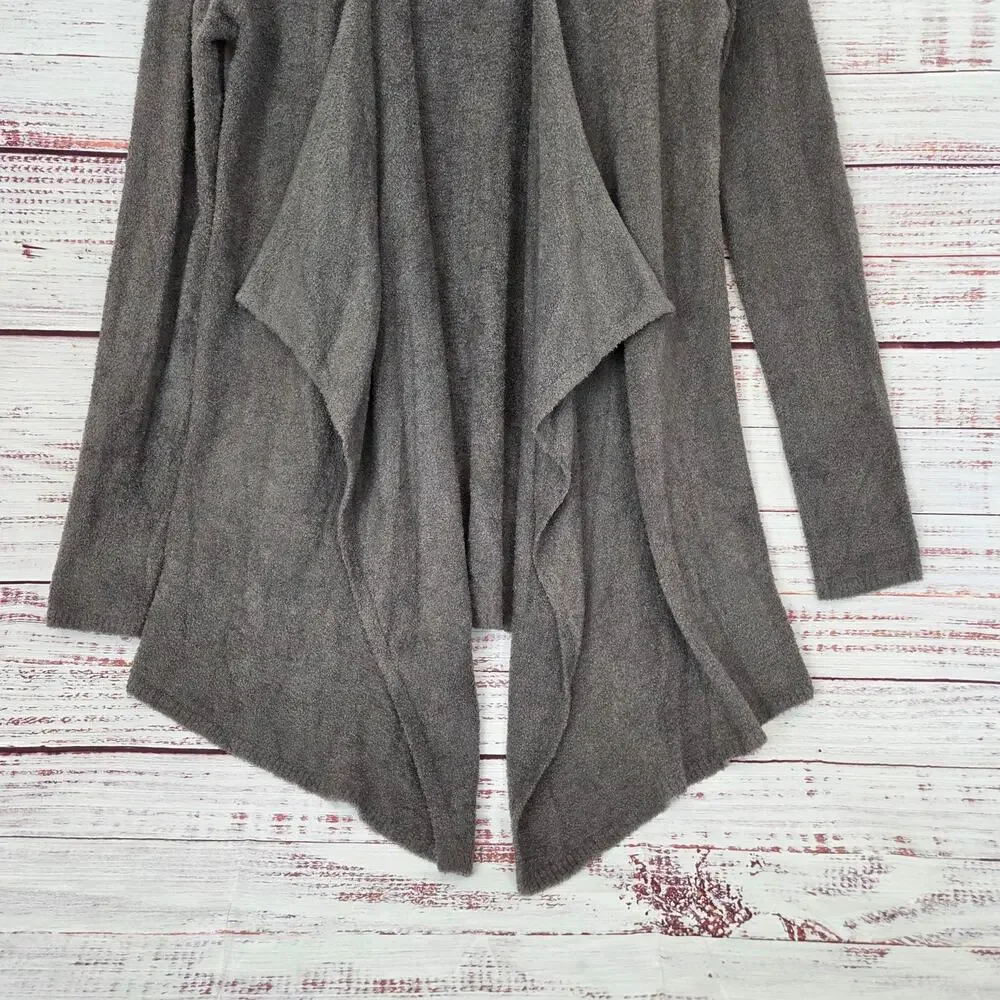 Barefoot Dreams Bamboo Chic Lite Calypso Gray Wrap Sweater S/M Neutral Minimal
